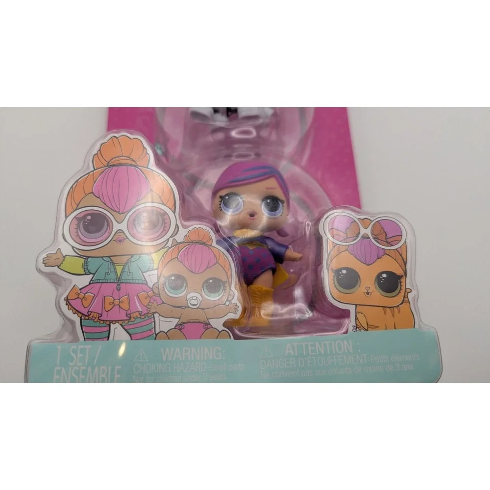 LOL Surprise 3 Pack Figure Set‎ Mini Doll Pet Cat and Lil Sister 2021 MGA New